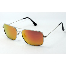 Gafas de sol de metal cuadrado y gafas de venta caliente en EE.UU. (150212FR)
